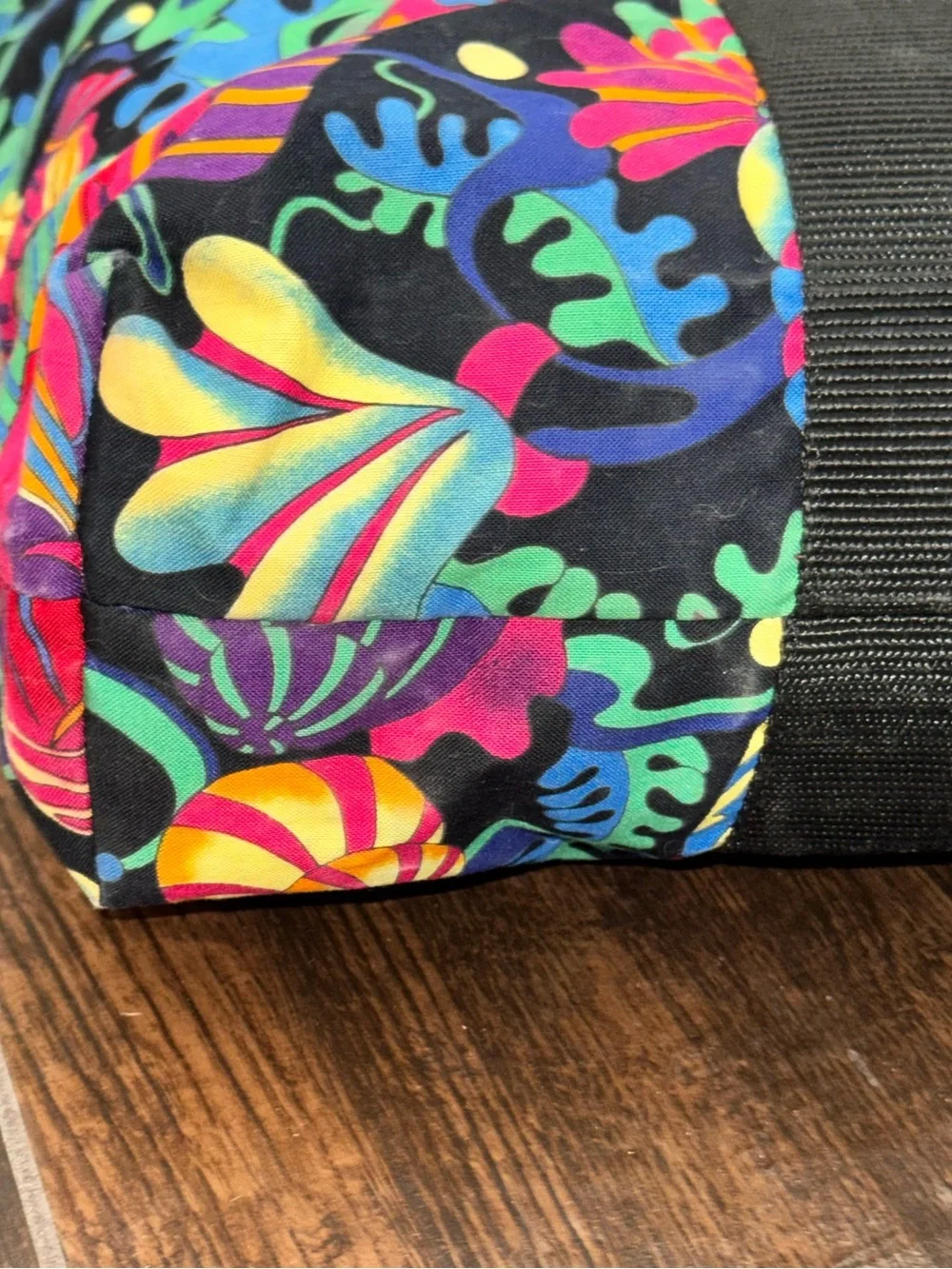 Vintage 90s Design Hawaii by Victor Tropical Fish Neon Tote Bag - Excellent Cond